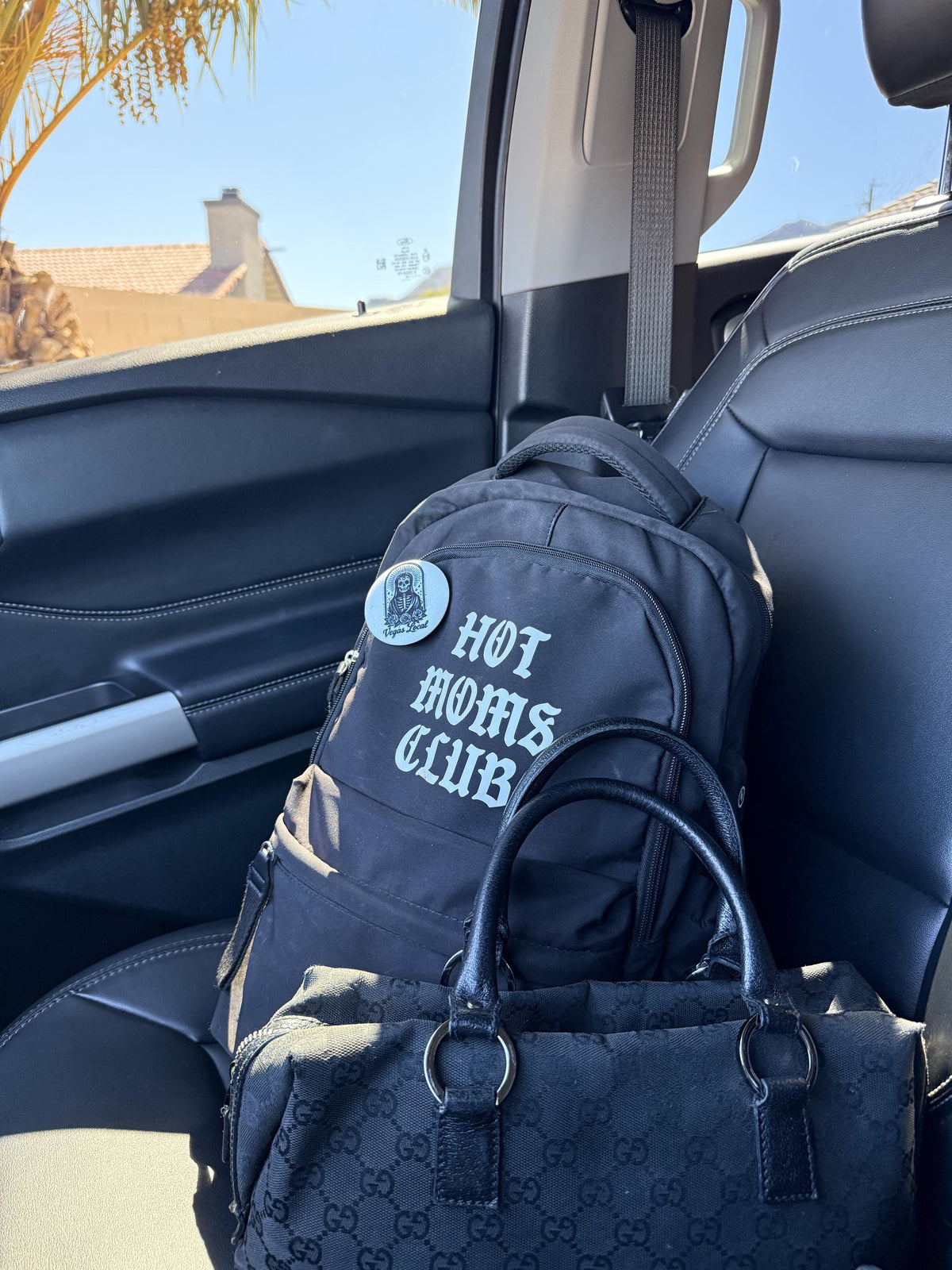 Hot Moms Club Backpack | Everyday Mom Bag | Gym, Travel & Diaper Backpack | Stylish Minimalist Backpack for Busy Moms